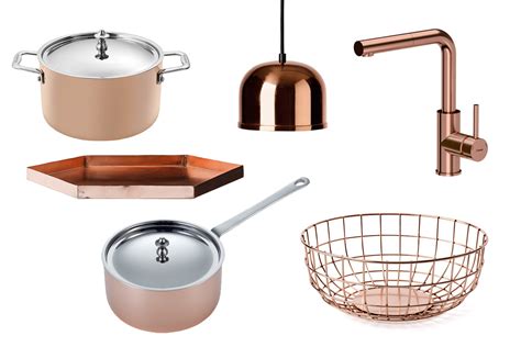 Medené kuchynské doplnky
