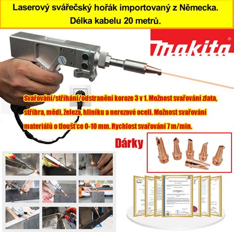 Funkcie laserového merača Makita