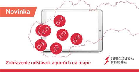 Mapa odstávok elektriny ZSD