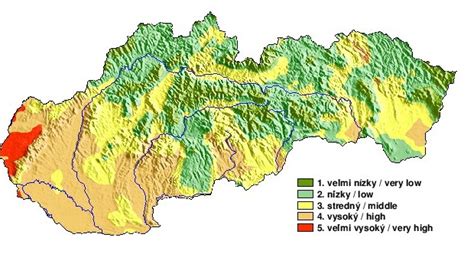 Mapa požiarneho nebezpečenstva v lesoch Slovenska