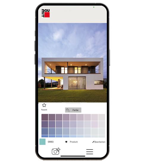 Baumit Color App - Prehľad užívateľského rozhrania