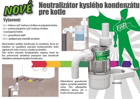 Schéma neutralizátora kyslého kondenzátu