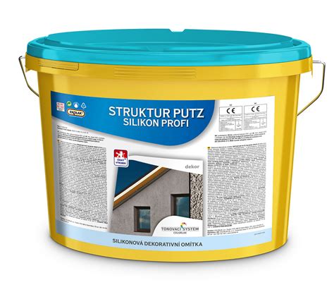 Ukážka rôznych štruktúr silikónových omietok