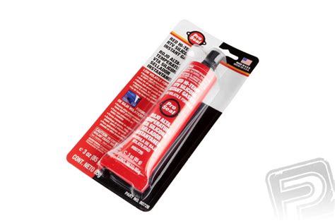 Vysokoteplotný červený silikónový tmel v tube