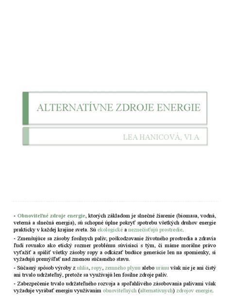 Alternatívne zdroje vykurovania