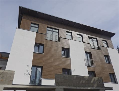 Vizualizácia odvetranej fasády s doskami CETRIS