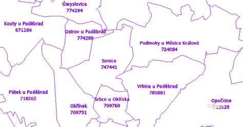 Mapa Senice s vyznačením lokality