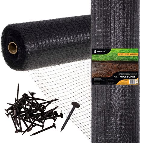 Sieťka proti krtkom s kovovými sponami