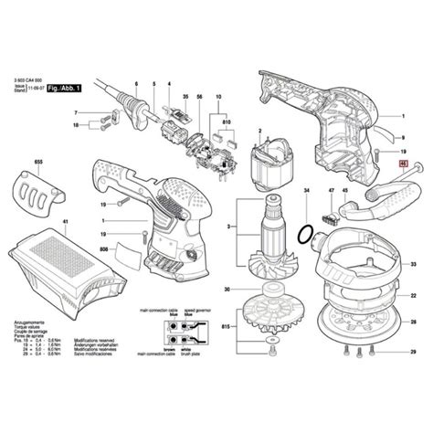 Detail ergonomickej rukoväte excentrickej brúsky Bosch PEX 400 AE