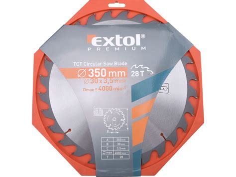 Detail pílového kotúča Extol Premium s SK plátkami
