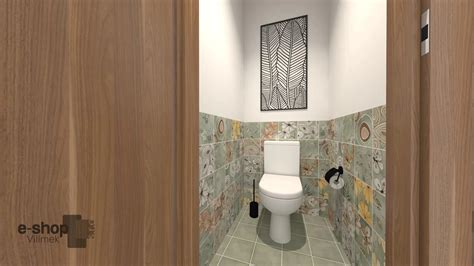 Ukážka moderného WC s jednotným obkladom a dlažbou