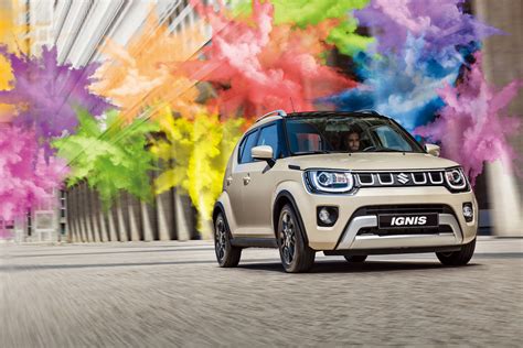 Suzuki Ignis s nainštalovaným strešným nosičom AGURI