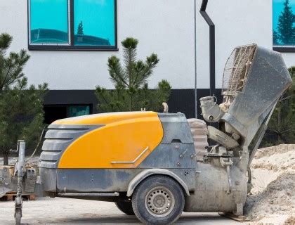 Cementový poter na stavbe