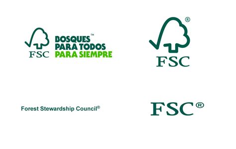 Logo FSC certifikácie a zelené listy