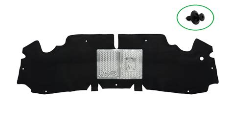 Detail izolačnej podložky kapoty motora BMW