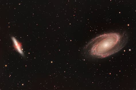 Snímka galaxií M81 a M82 z Hubblovho ďalekohľadu