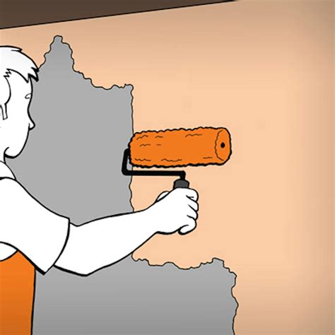 Postup nanášania izolačného náteru valčekom na stenu
