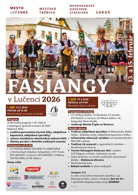 Plagát s termínmi zberateľských búrz v Lučenci 2026