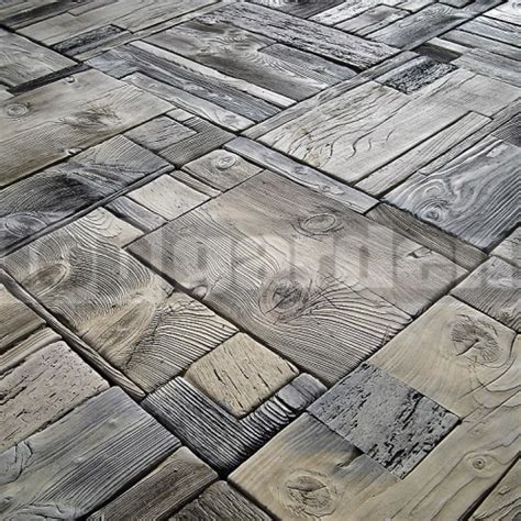 Betónová dlažba s imitáciou dreva