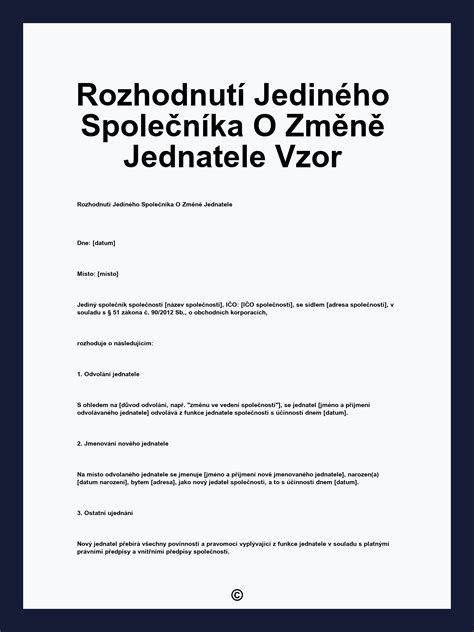 Vplyv jediného akcionára na riadenie spoločnosti