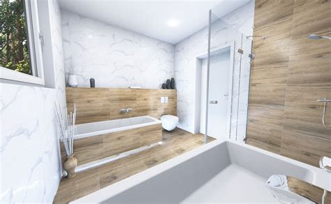 Obklad vane s efektom dreva