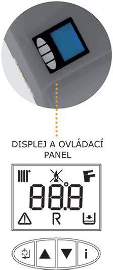 Elektronický ovládací panel Ferroli horáka na pelety
