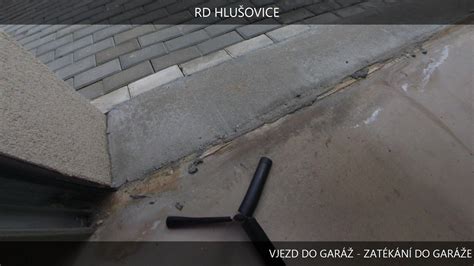 Schéma líniového odvodnenia pred vjazdom do garáže