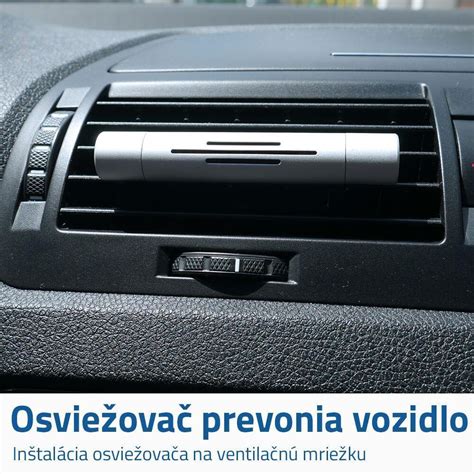Schéma umiestnenia osviežovača na ventilačnú mriežku