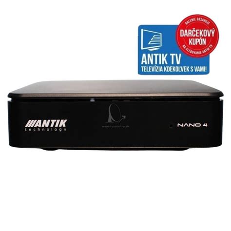 Antik TV Box Nano 4S s pripojením satelitu