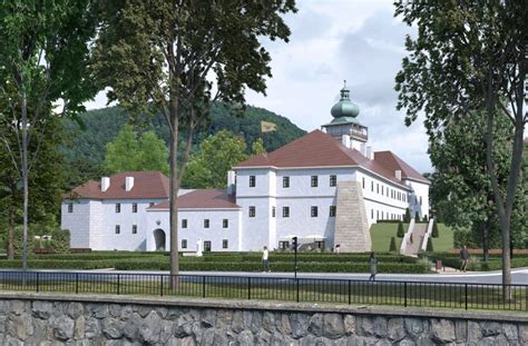 Vizualizácia systému odvodňovania kaštieľa